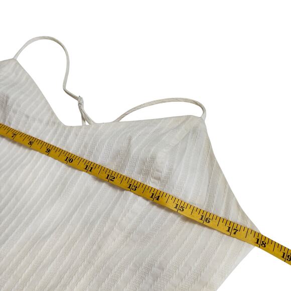 Lost + Wander Womens Asymmetrical Midi Dress Size Medium White Boho Bridal Beach - Picture 12 of 16